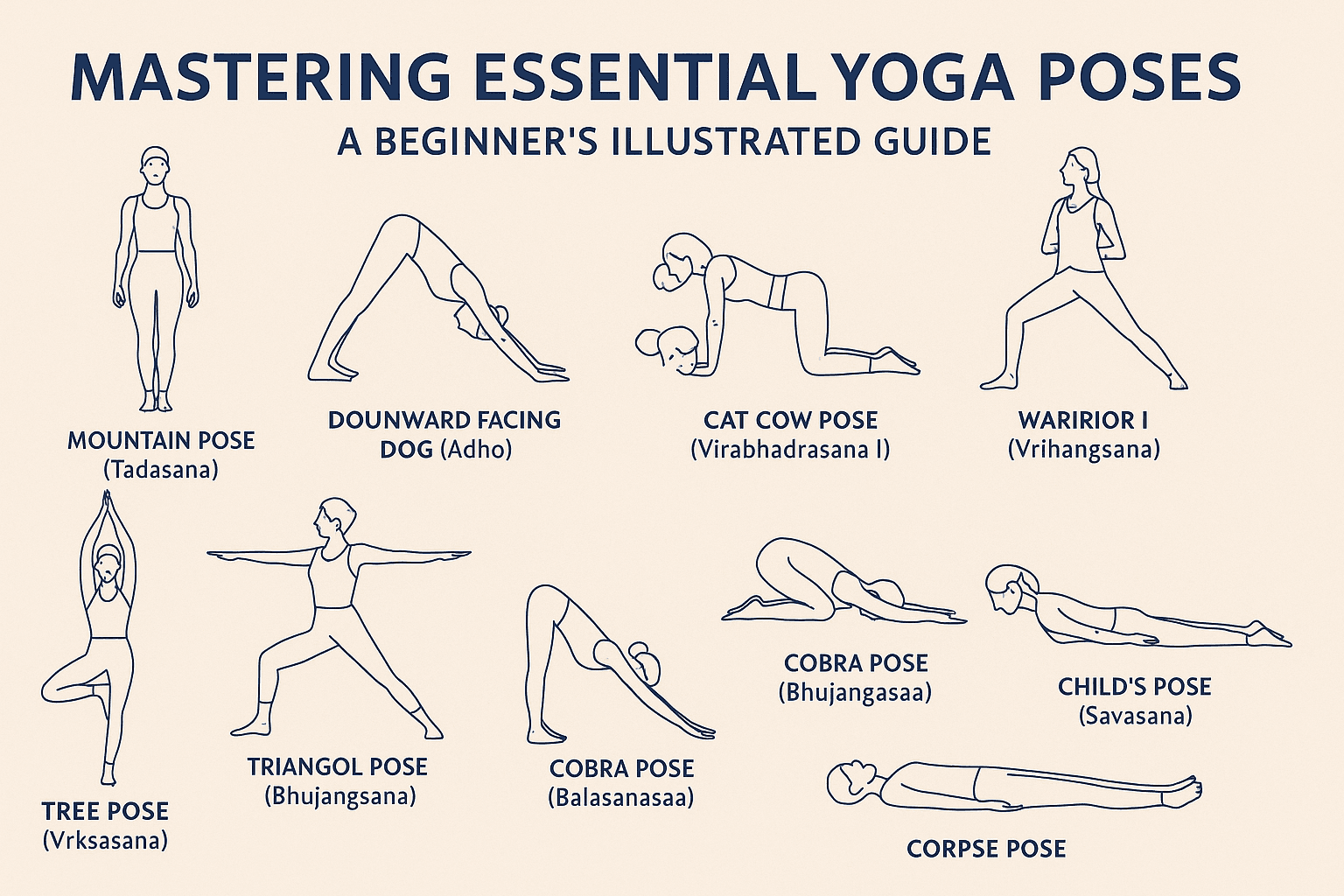 Mastering Essential Yoga Poses A Beginner's Illustrated Guide